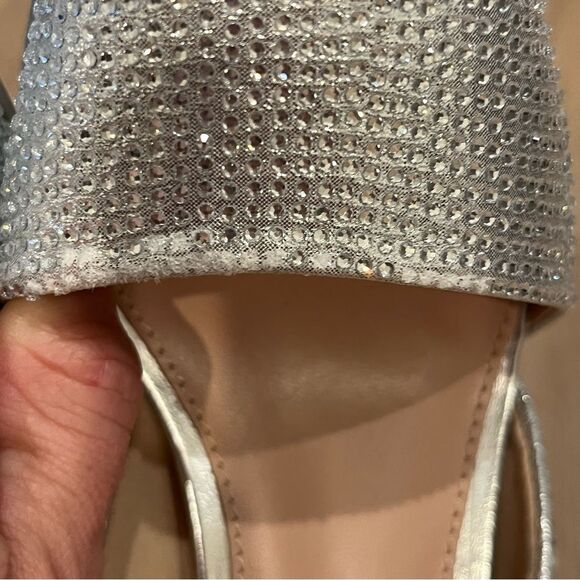 MIA Ciana Rhinestone D’Orsay Pump in Silver size 6 - Picture 15 of 16
